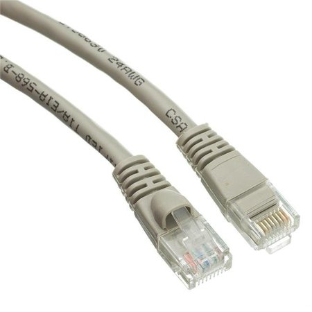 CABLE WHOLESALE Cable Wholesale 10X8-02102 Cat6 Gray Ethernet Patch Cable; Snagless & Molded Boot - 2 ft. 10X8-02102